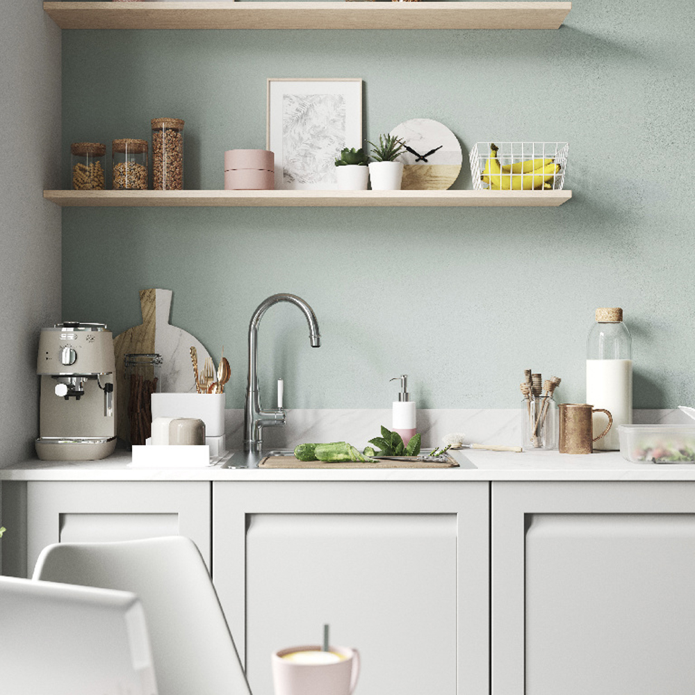 Front usa GOODHOME Garcinia, MDF, 29.7 x 71.5 x 2 cm, gri
