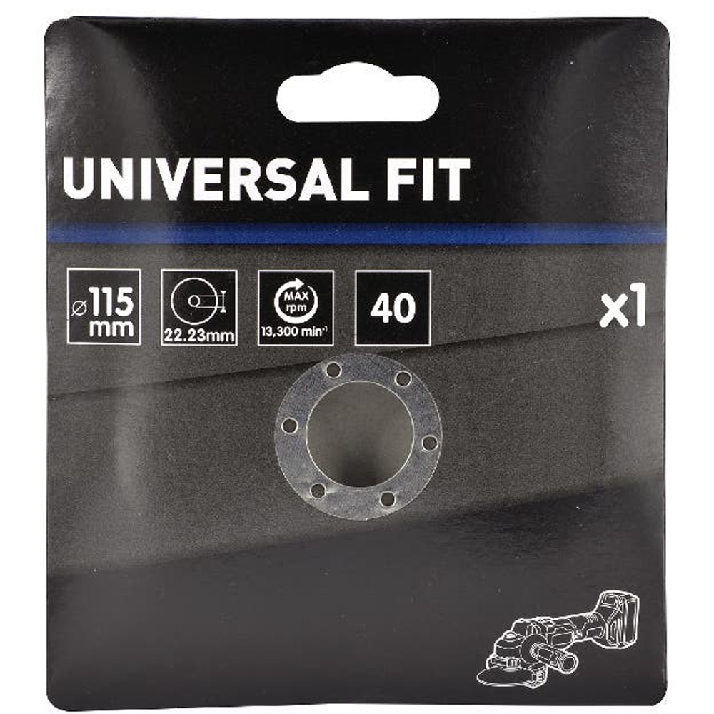 Disc polizor UNIVERSAL FIT, 115 mm, P40