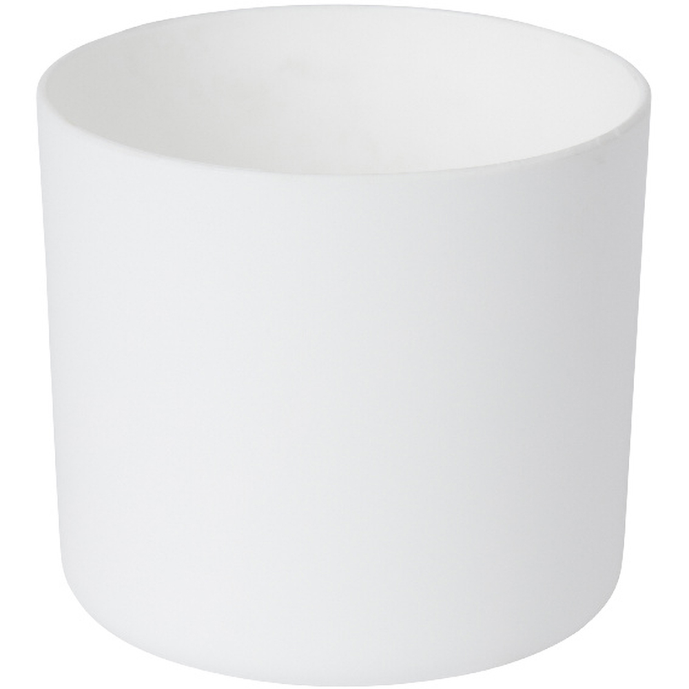 Ghiveci flori GOODHOME, plastic, D 10.5 cm, alb