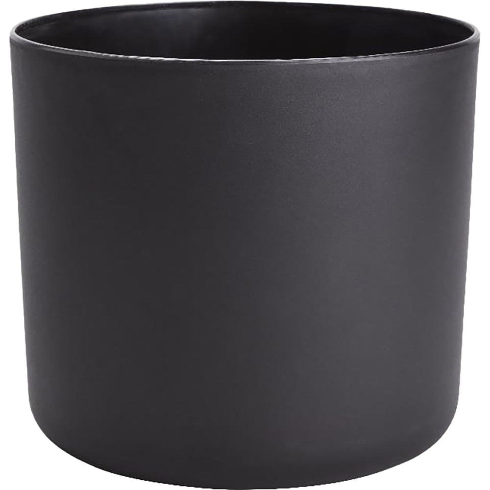 Ghiveci rotund GOODHOME, plastic, 21 cm, negru
