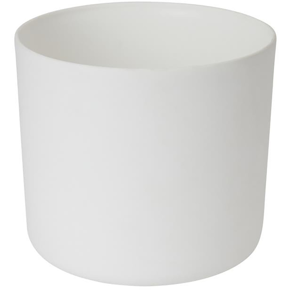 Ghiveci rotund GOODHOME, plastic, 23.4 cm, alb