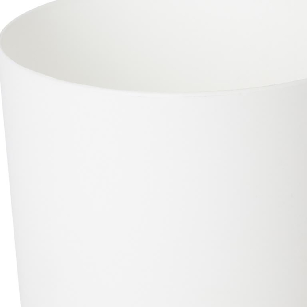 Ghiveci rotund GOODHOME, plastic, 23.4 cm, alb