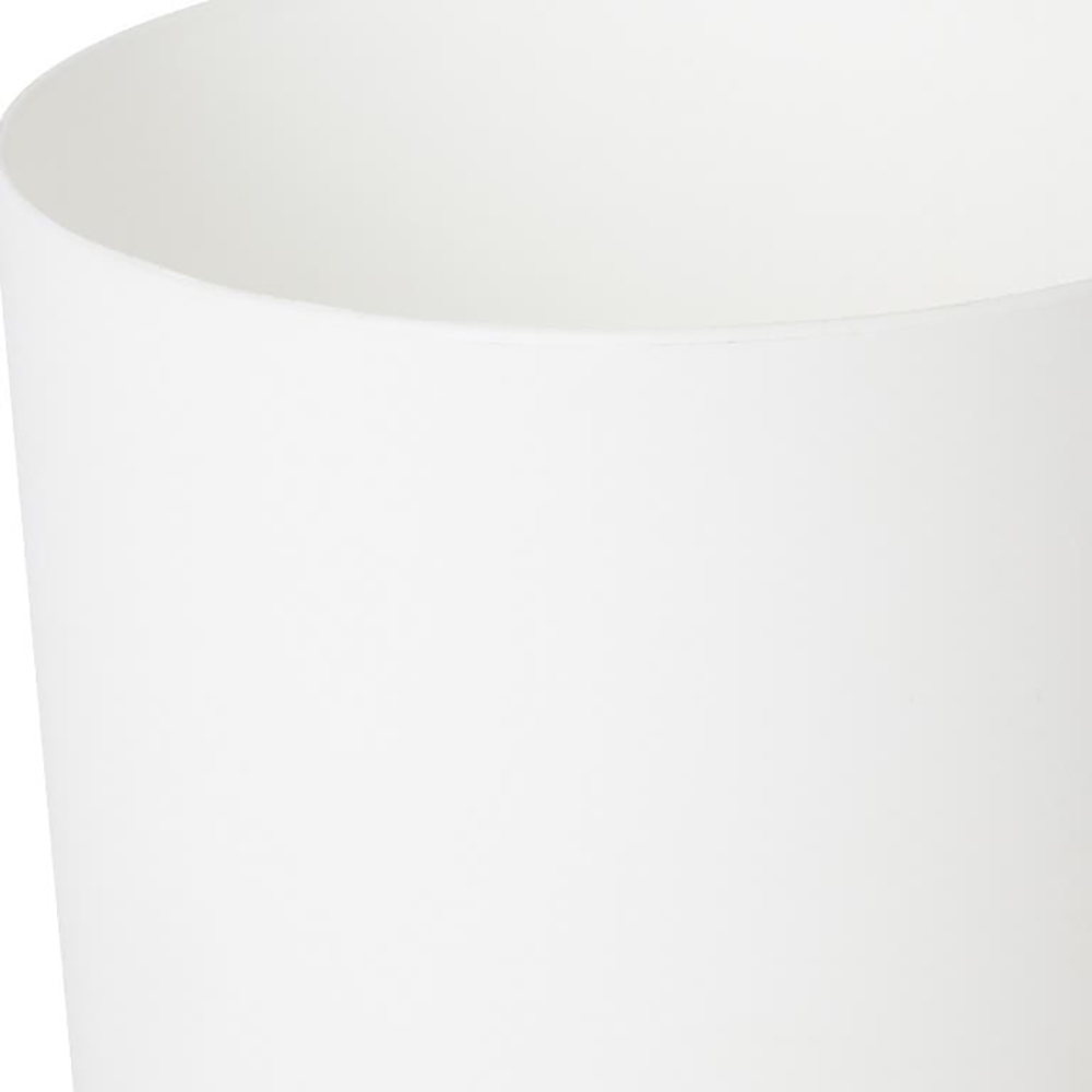 Ghiveci rotund GOODHOME, plastic, 25.3 cm, alb