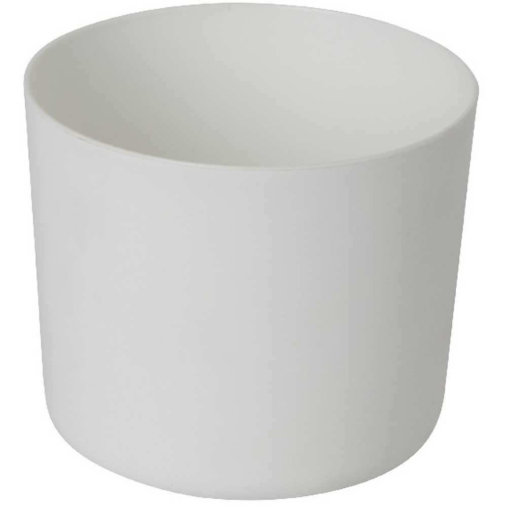 Ghiveci flori GOODHOME, plastic, D 9.6 cm, alb