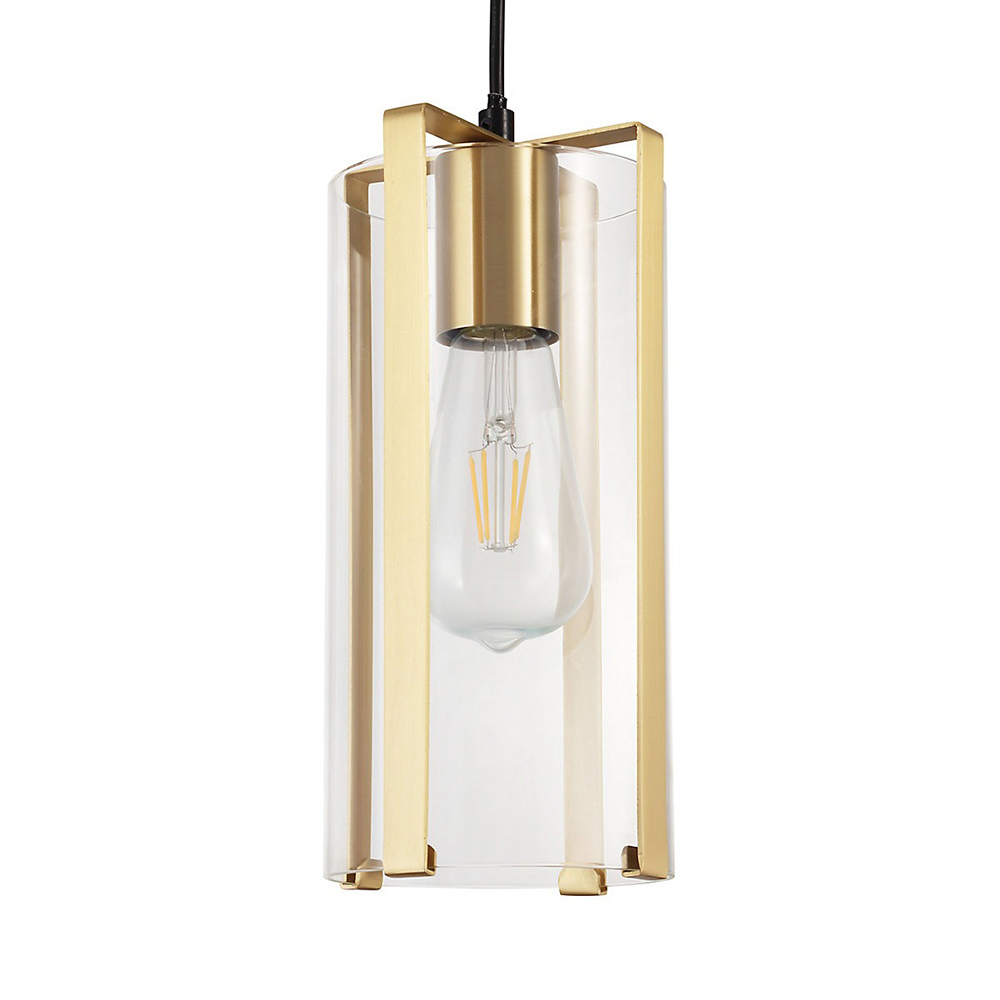 Pendul GOODHOME Saiphi, E27, 60W, 3 becuri, auriu