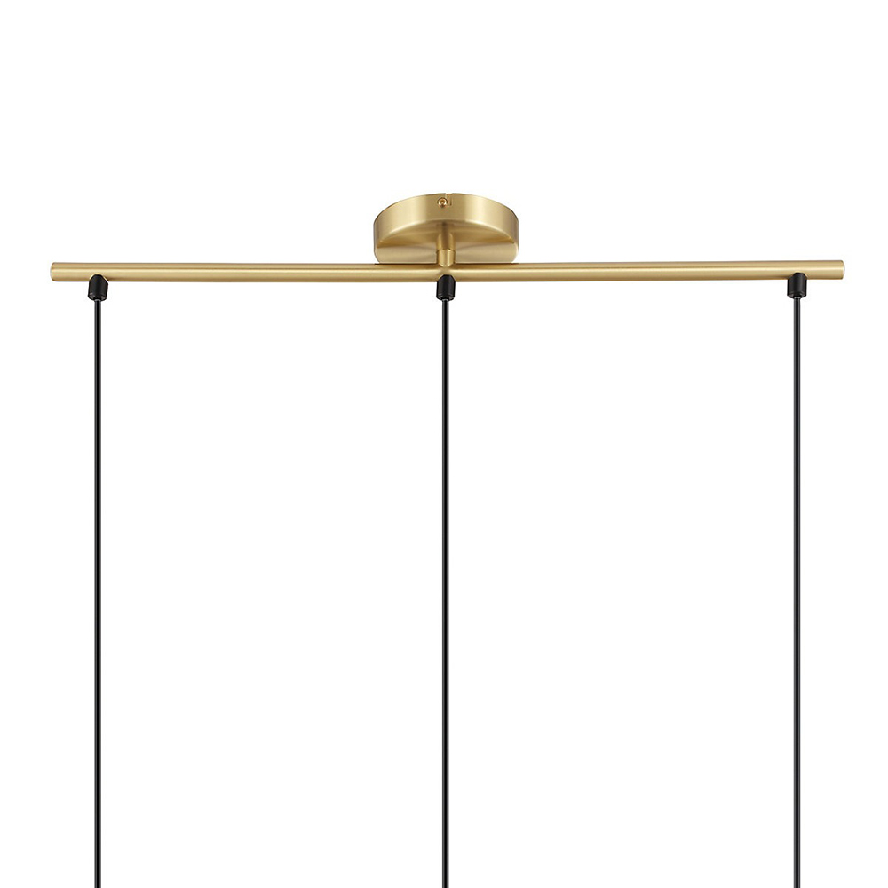 Pendul GOODHOME Saiphi, E27, 60W, 3 becuri, auriu