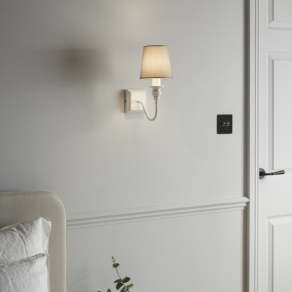 Aplica GOODHOME Tulou, 40W, E14, IP20, gri