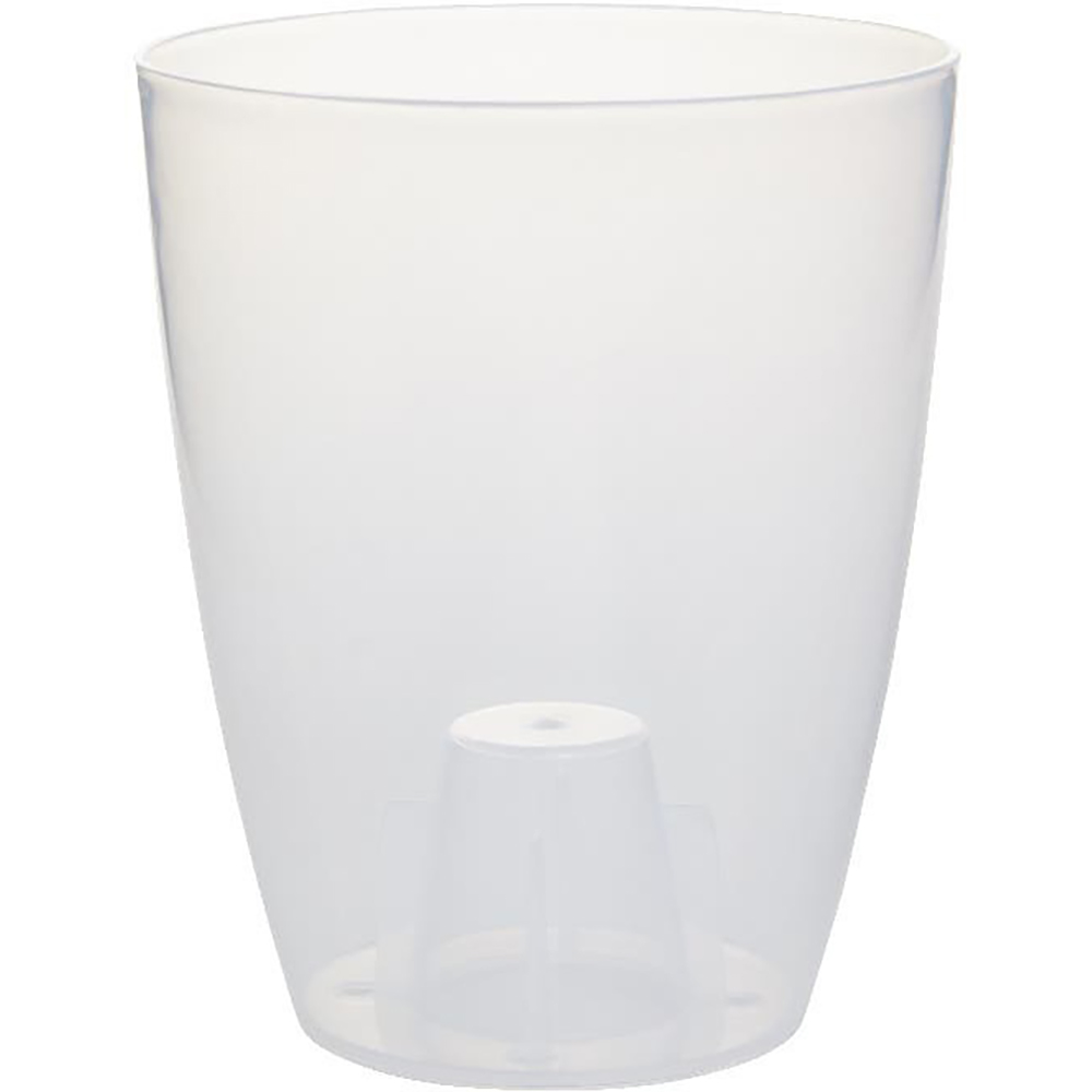 Ghiveci rotund pentru orhidee GOODHOME, plastic, 12 cm, transparent
