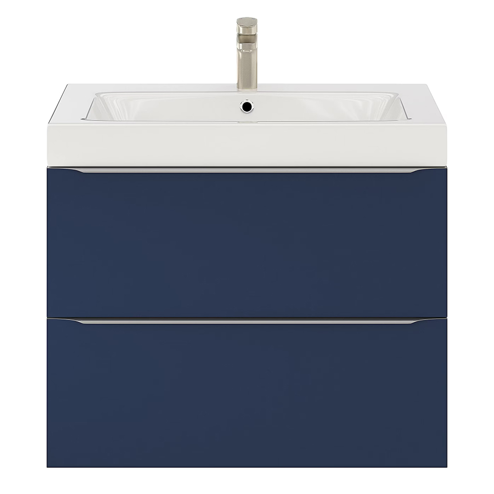 Lavoar baie GOODHOME Duala, rasina, 80 x 45 cm, alb mat