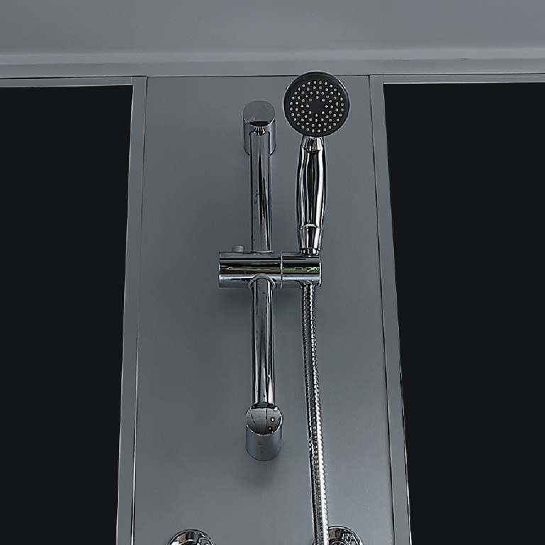 Cabina dus cu hidromasaj GoodHome Onega, dreptunghiulara, 85 x 170 x 215 cm, sticla securizata 5mm, profil argintiu