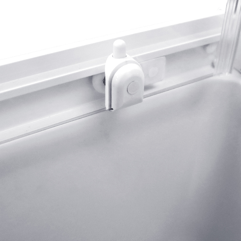 Cabina dus simpla GOODHOME Arkell, patrata, profil metalic, sticla securizata, 80 x 80 x 200 cm, alb