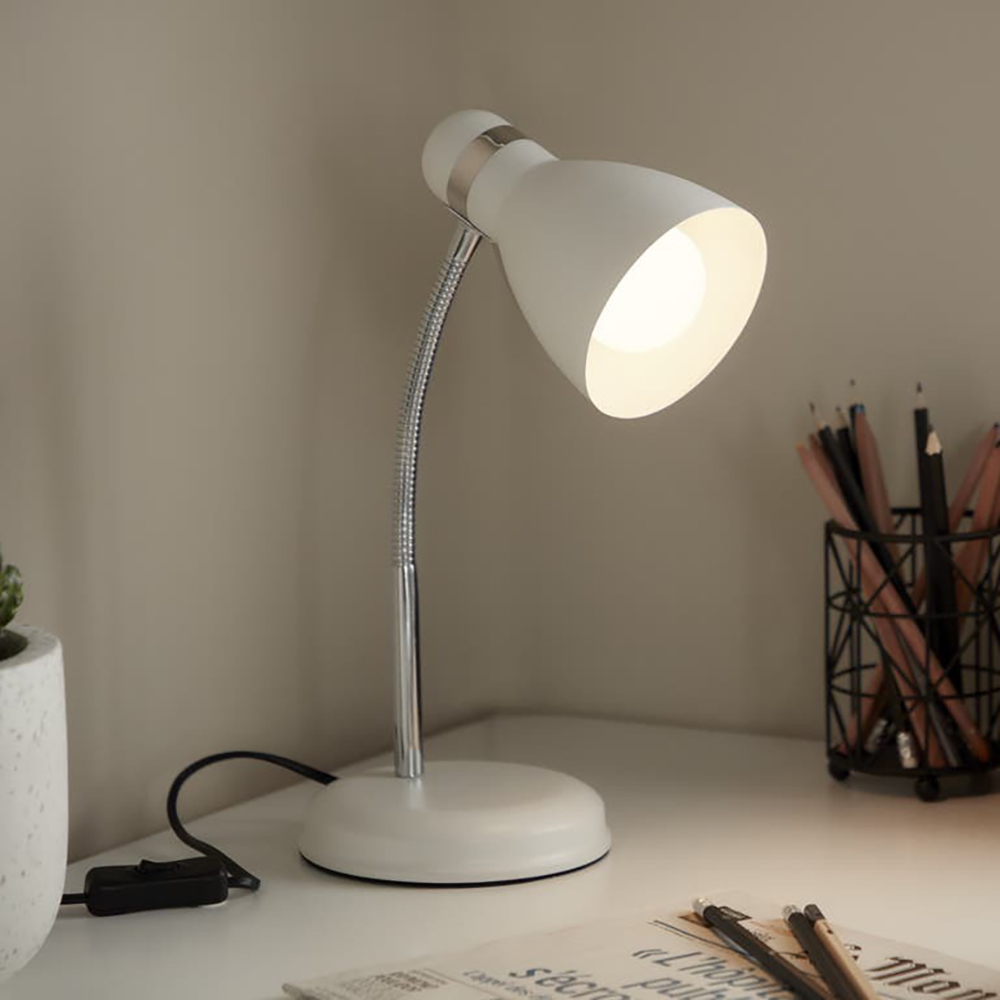 Veioza GOODHOME Narajo, 1 bec incandescent, 10W, E27, IP20, alb