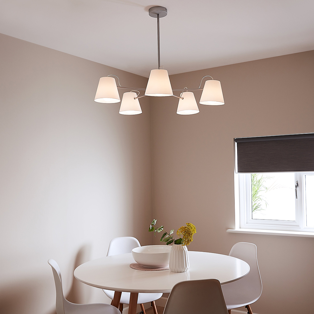 Pendul GOODHOME Syenite, E27, 10W, argintiu