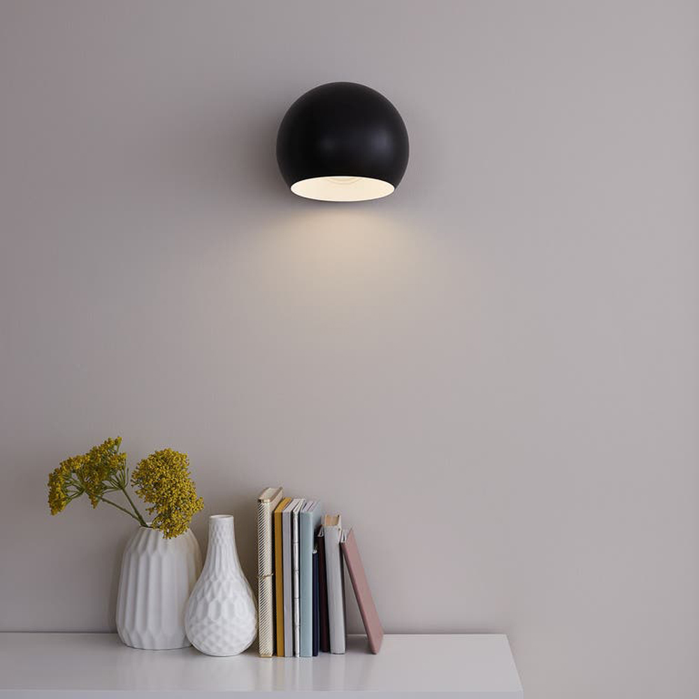 Aplica de perete Zosca GoodHome, 1  E27, LED compatibil, negru