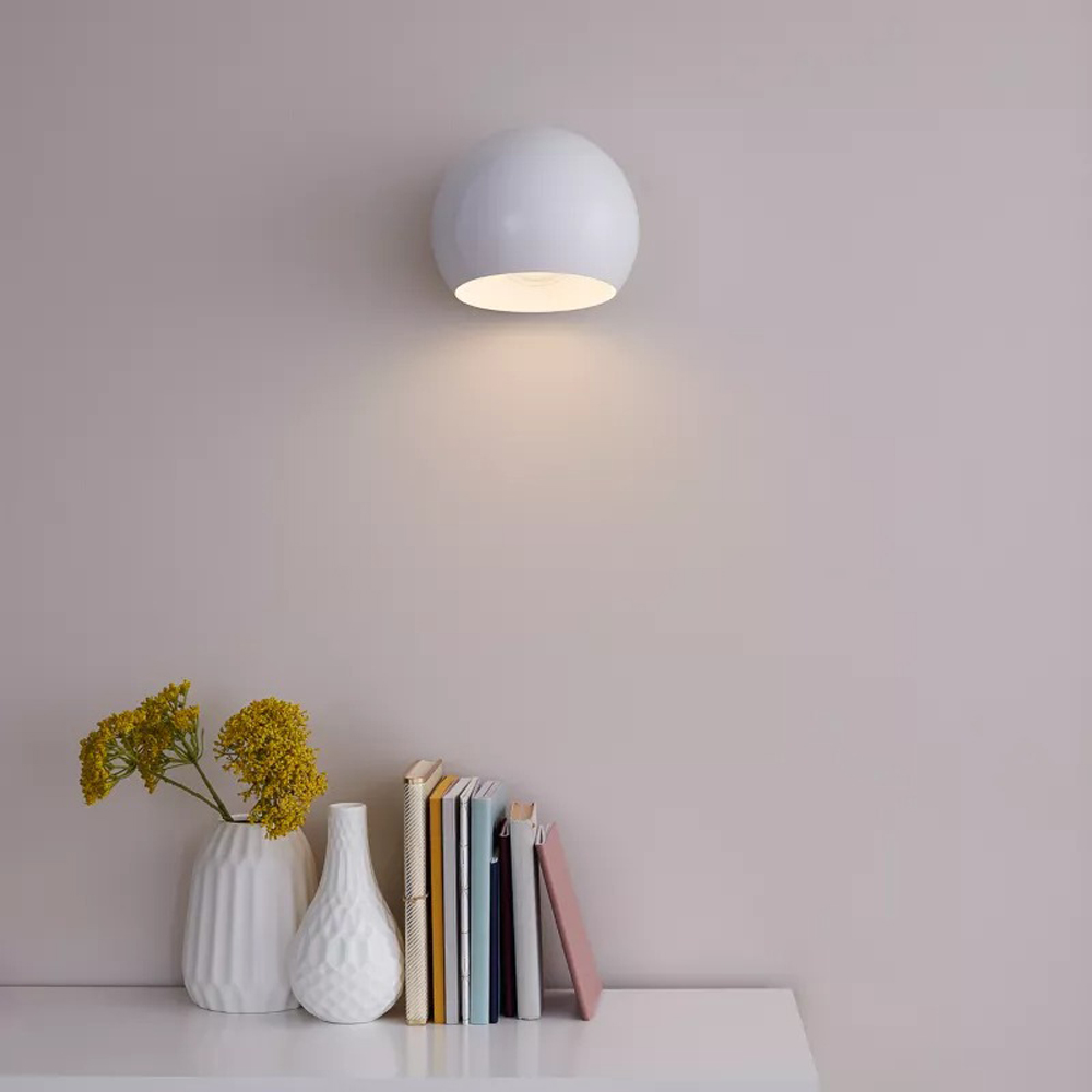 Aplica de perete Zosca GoodHome, 1  E27, LED compatibil, alb