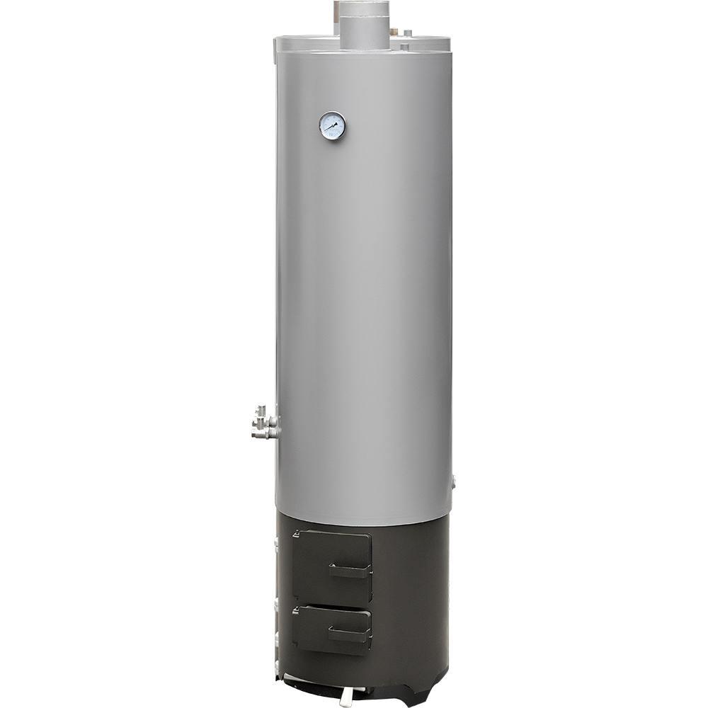 Ansamblu focar pe lemne si boiler, 120 L, 4500 W, 3 bar, combustibil solid, otel