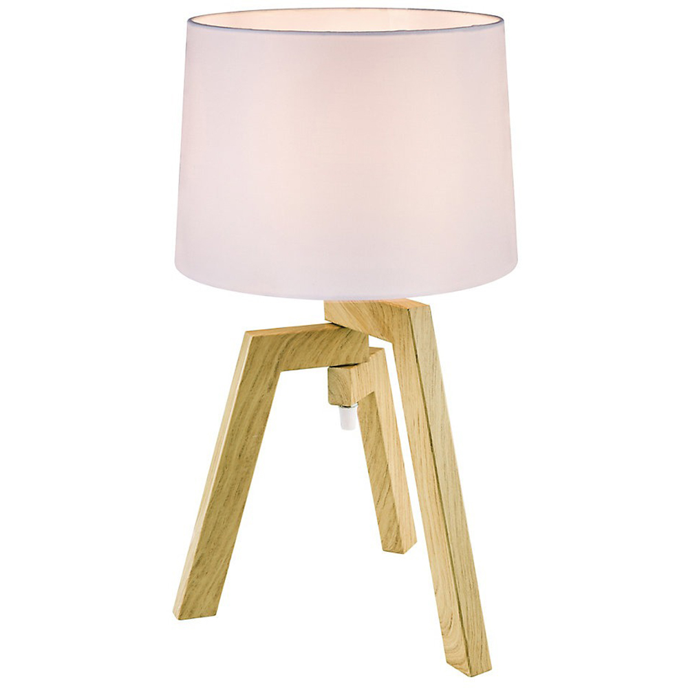 Veioza GOODHOME Trianoy, E14, IP20, alb