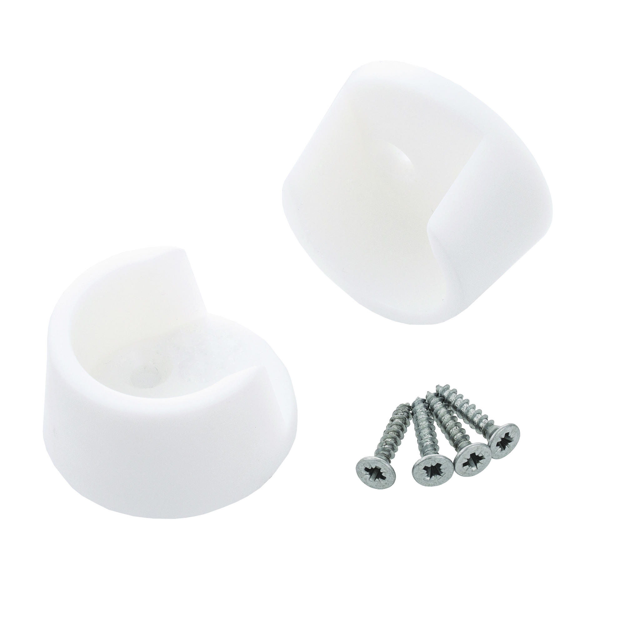 Suport bara dulap Suki 6280222, plastic, 25 mm, alb