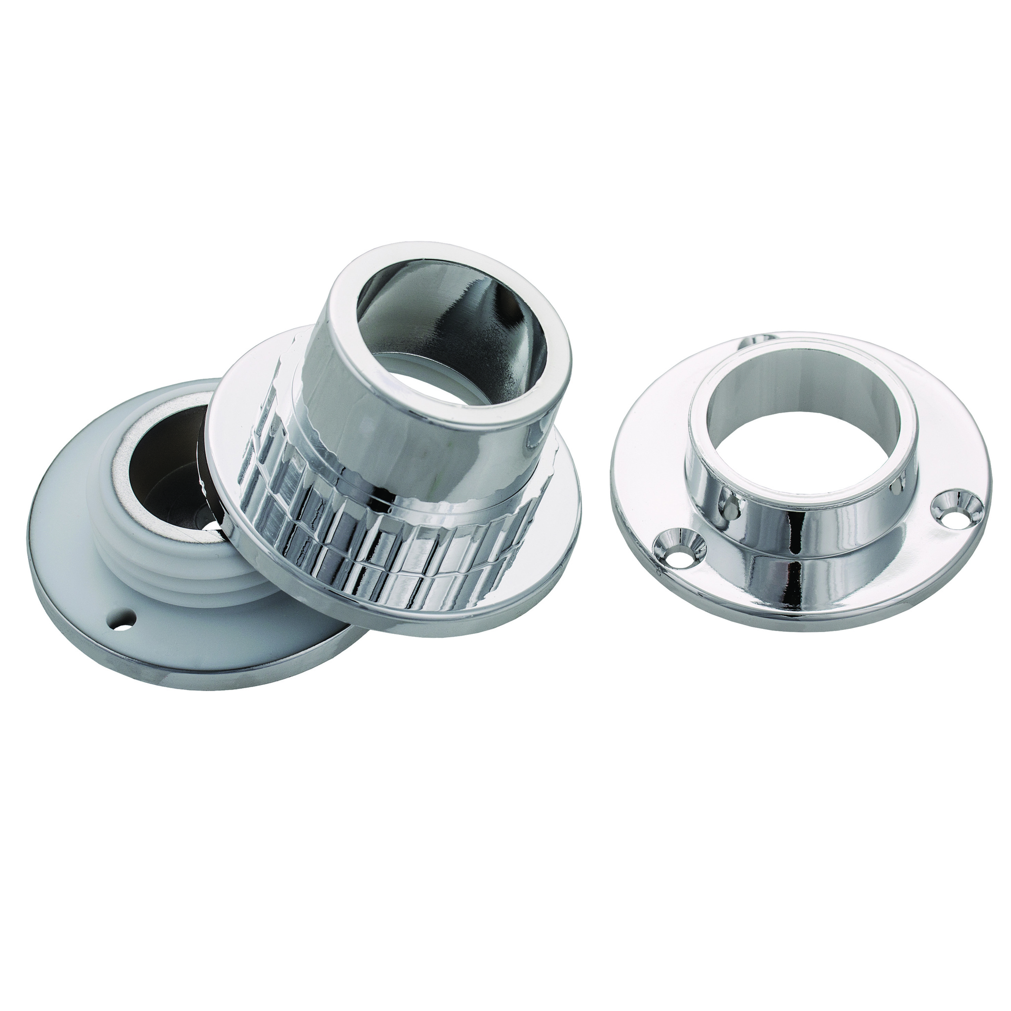 Suport bara dulap Suki 6280223, plastic, 25 mm, crom