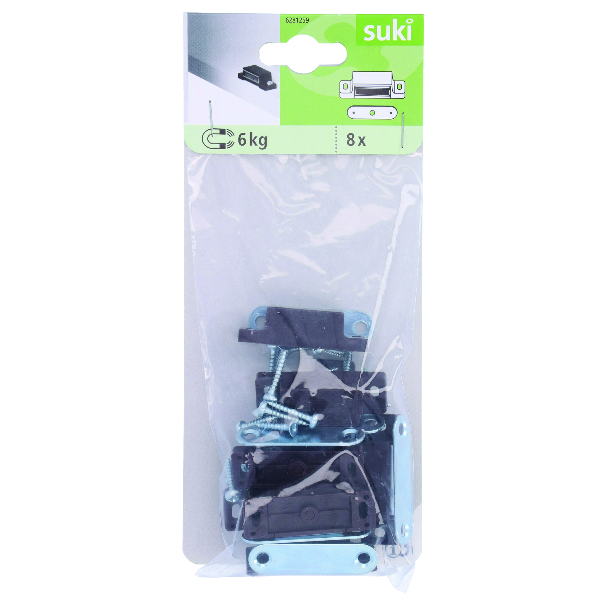 Magnet mobila Suki, 8 buc, 6 kg, maro