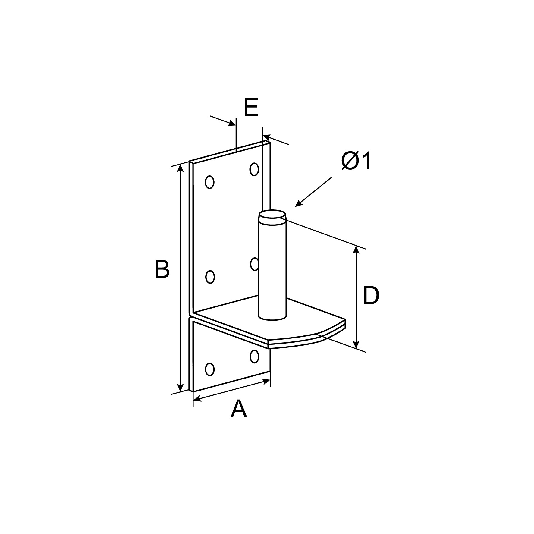 Ax Pentru Balama 10Mm Znc