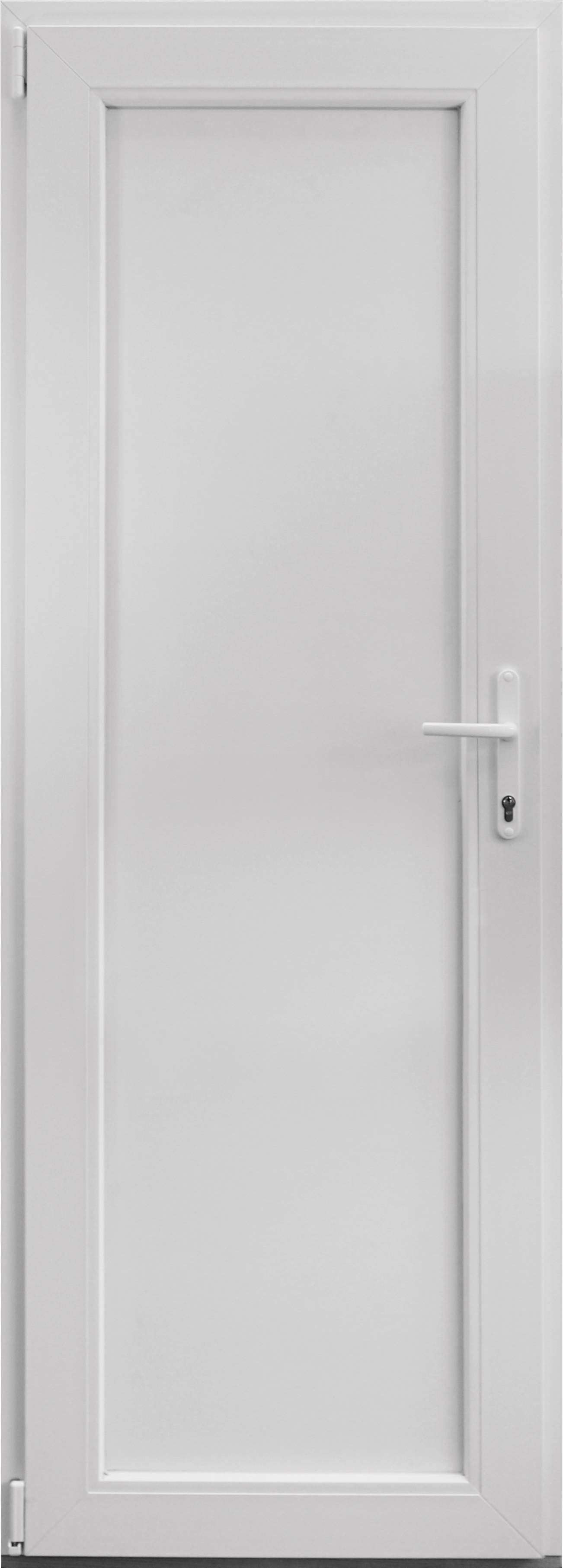 Usa exterior APLAST, fara geam, dreapta, PVC, 78 x 205 cm, alb