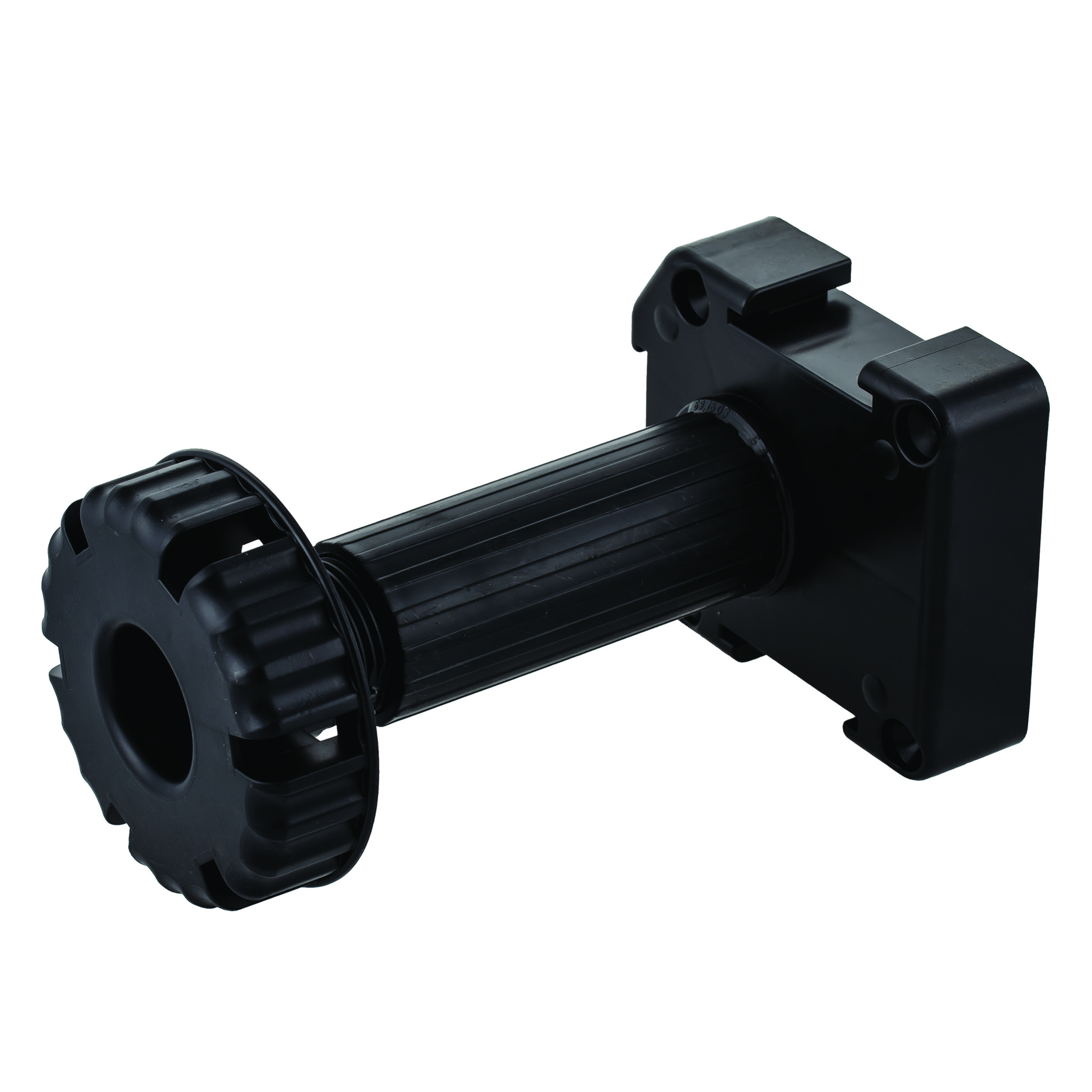 Picior mobilier reglabil, plastic, 14 x 17 cm, negru