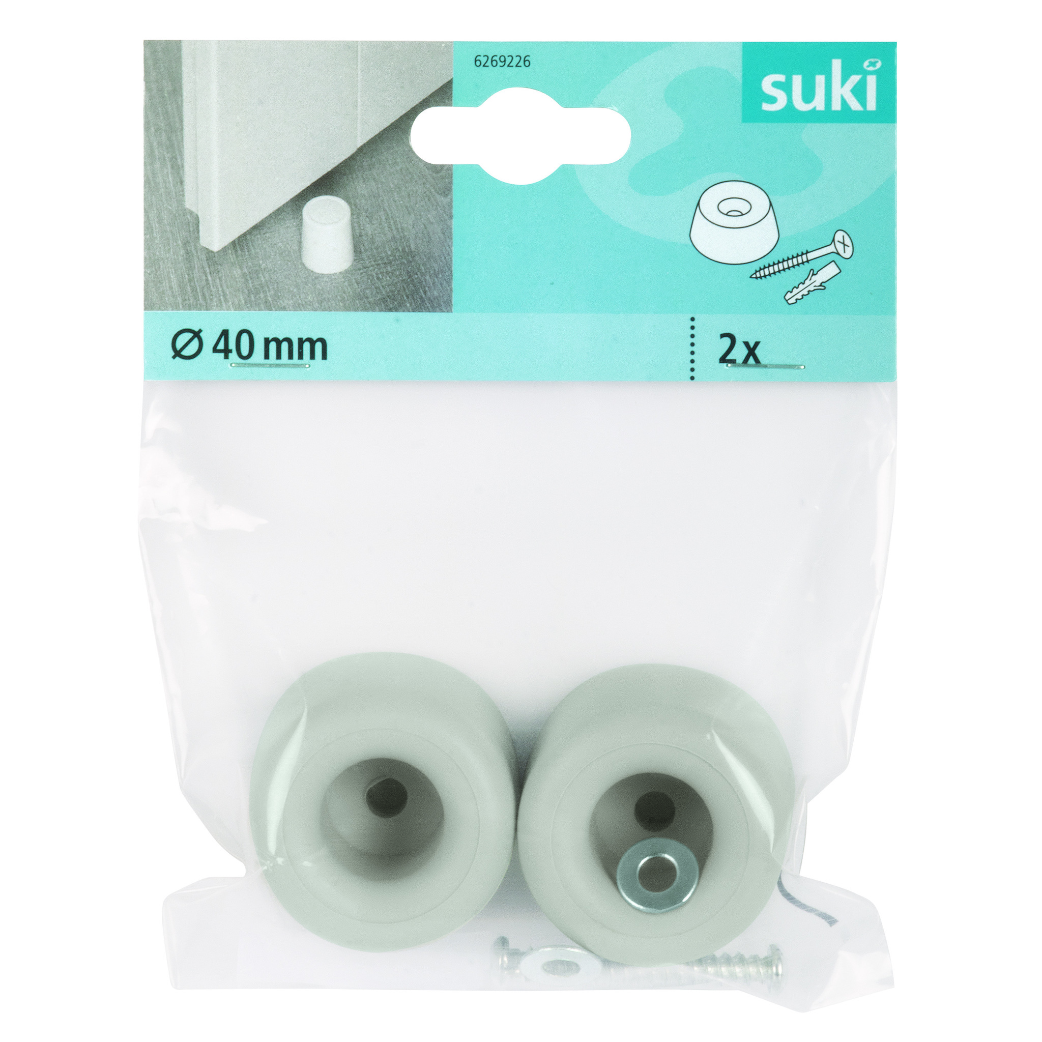 Opritor Usa Cu Surub 30Mm Gri 2 Buc