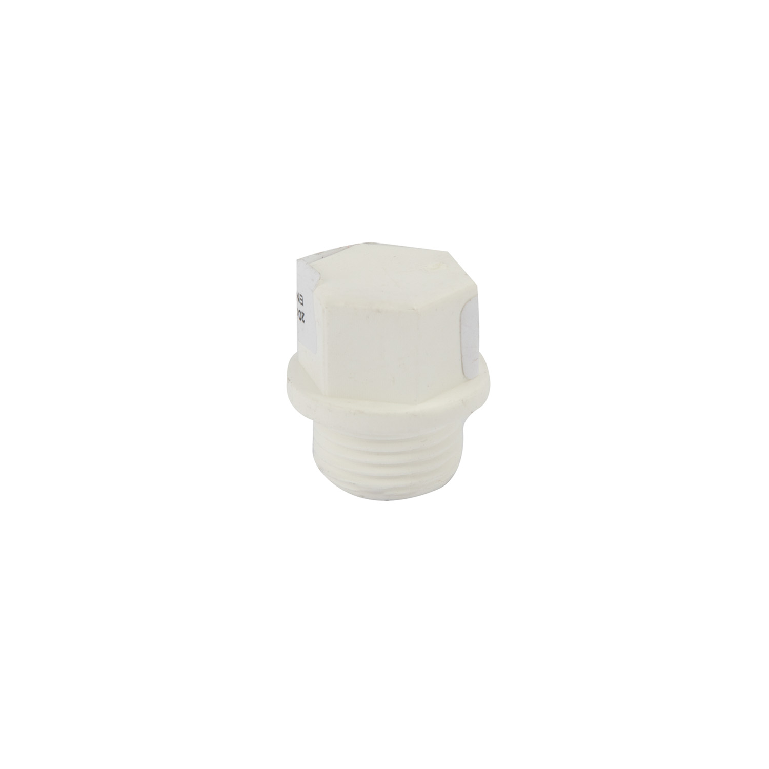 Dop PPR, 20 mm, racord 1/2, filet exterior, alb