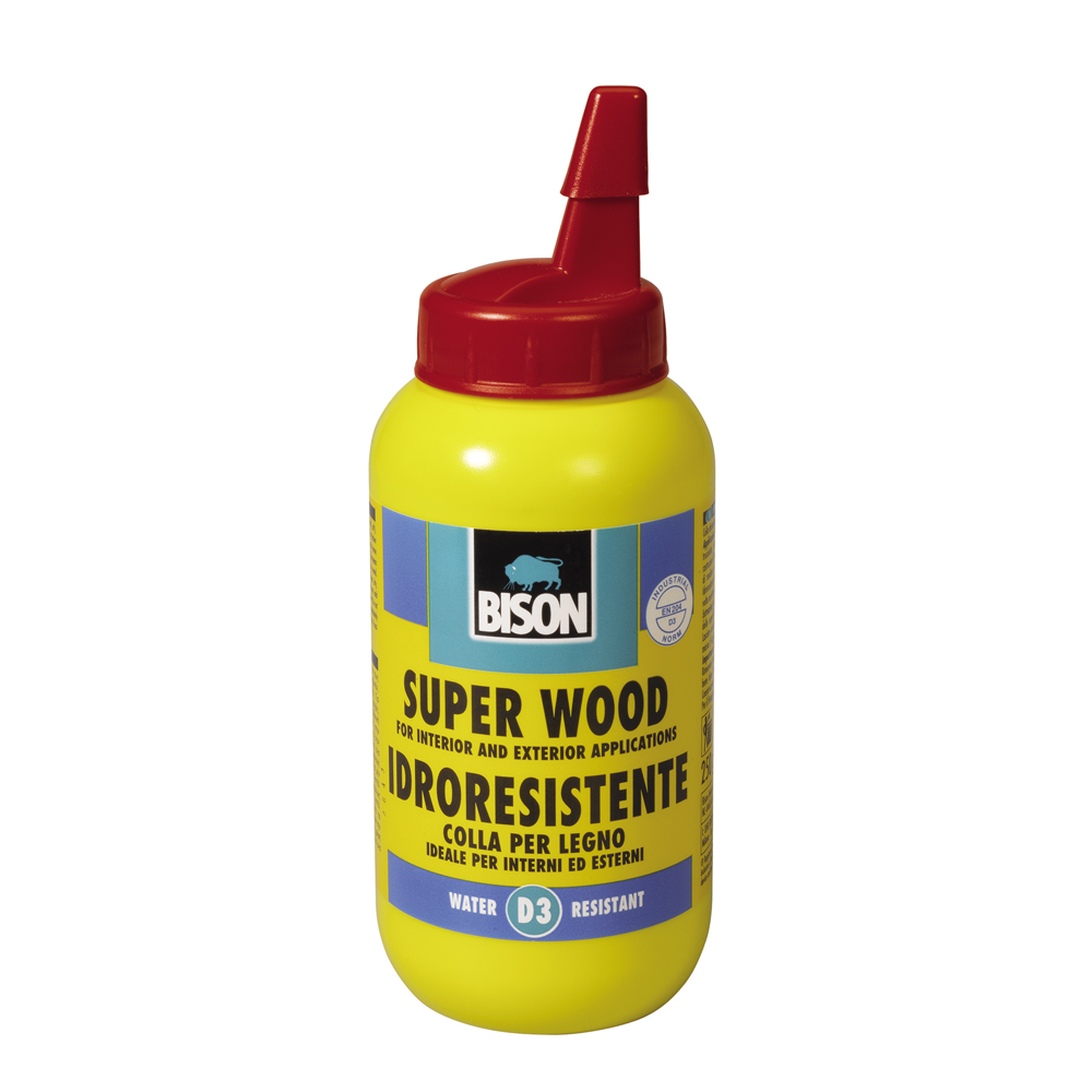 Adeziv pentru lemn BISON Super Wood, alb, 250 g