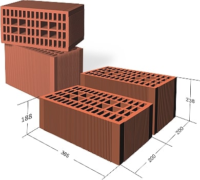 Caramida SOCERAM NF, 36.5x20x23.8 cm
