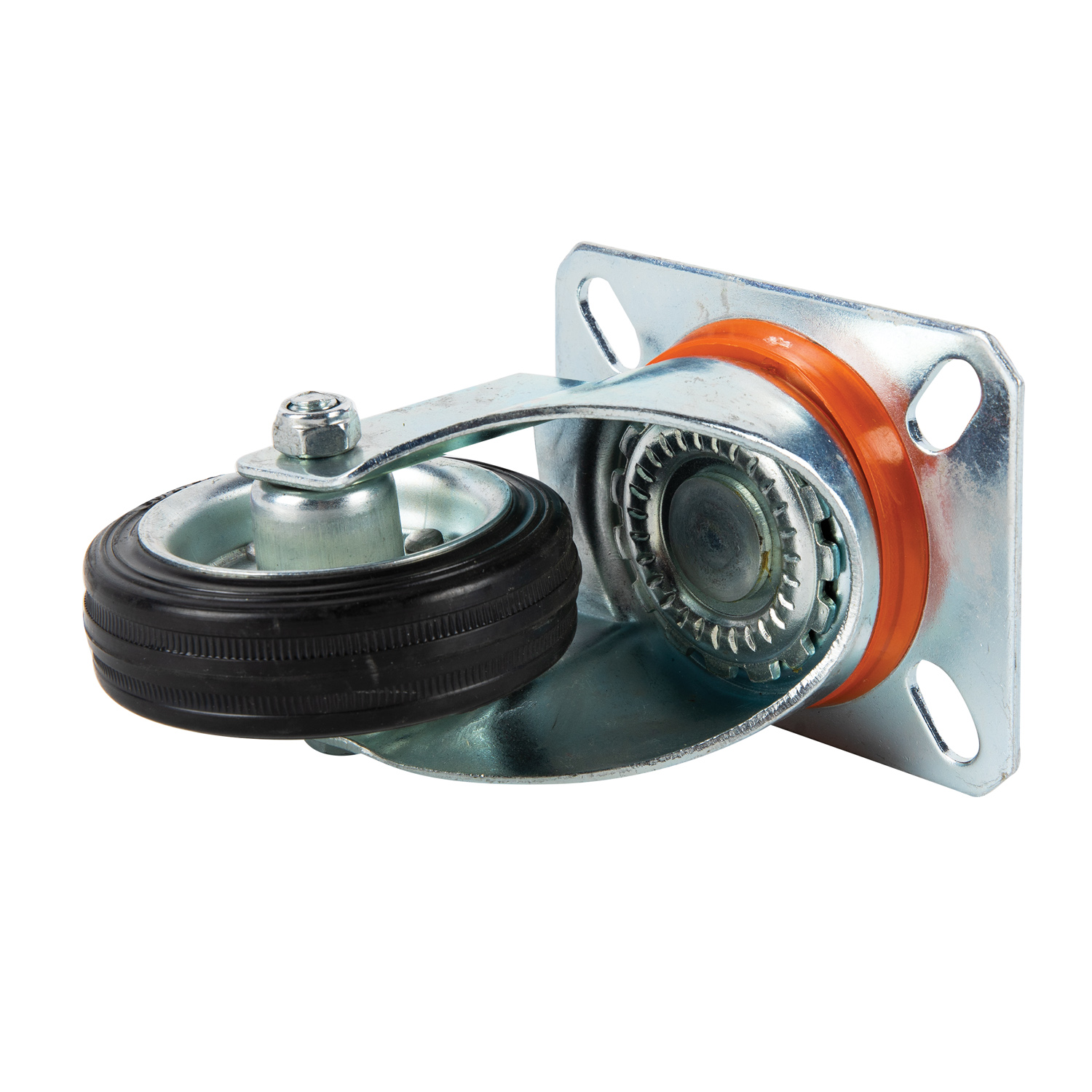 Roata utilitara cu placa pivotanta, cauciuc, 80 x 25 mm, 50 kg