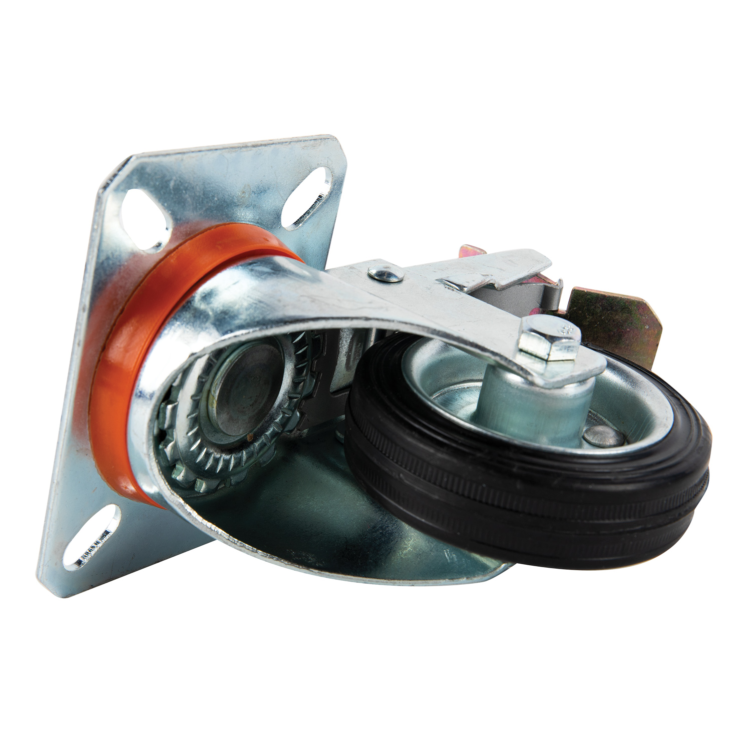 Rola din cauciuc cu pivot si fixare DORNER + HELMER, 80 x 25mm, sarcina maxima 50kg