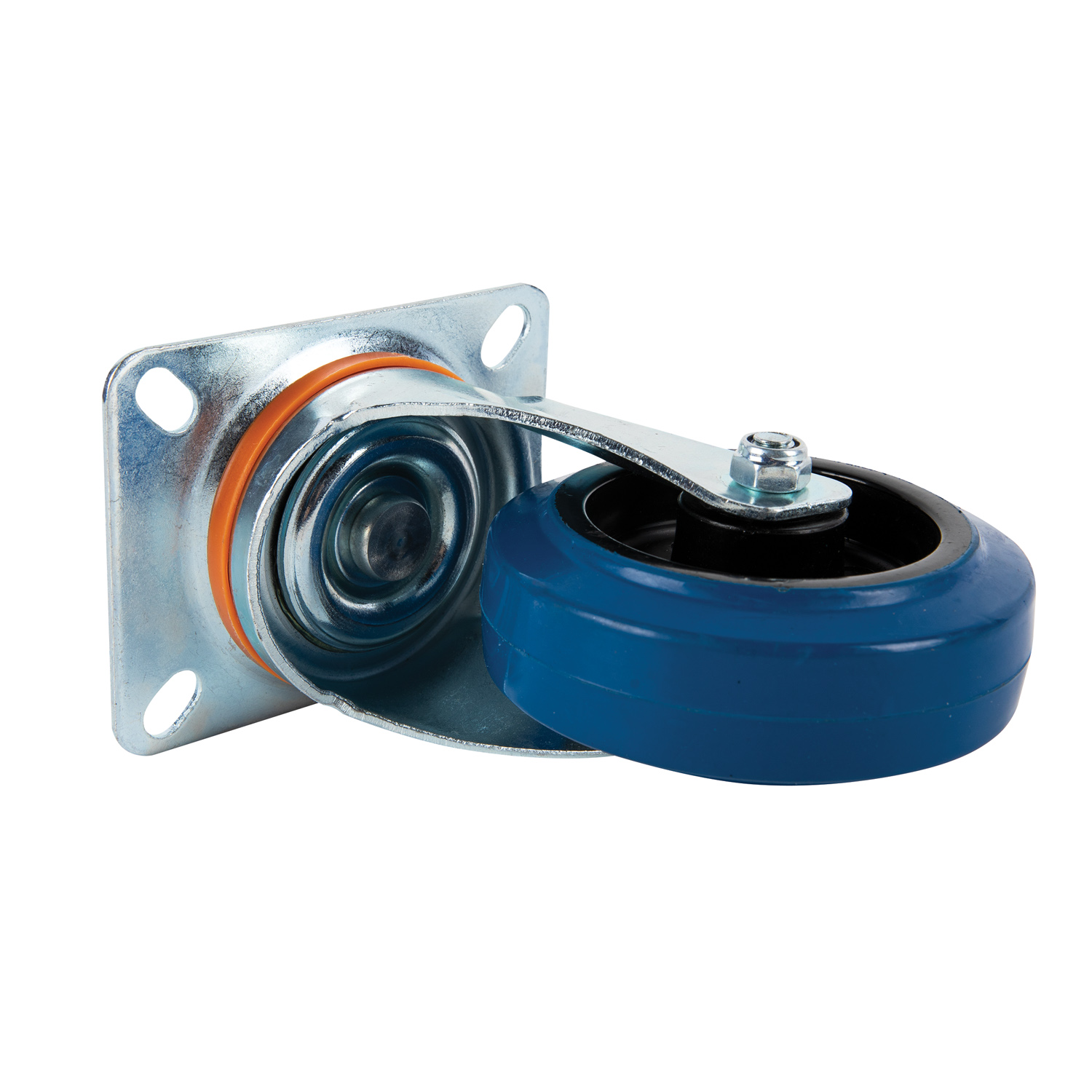 Roata utilitara cu placa pivotanta, 100 x 36 mm, 150 kg