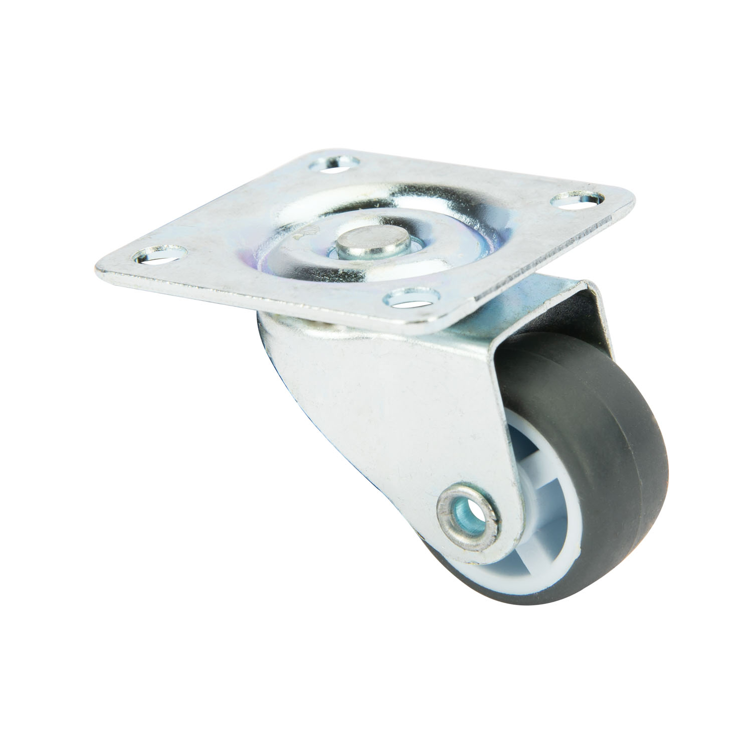 Rola mobilier cu placa pivotanta, 25 x 13 mm, 15 kg