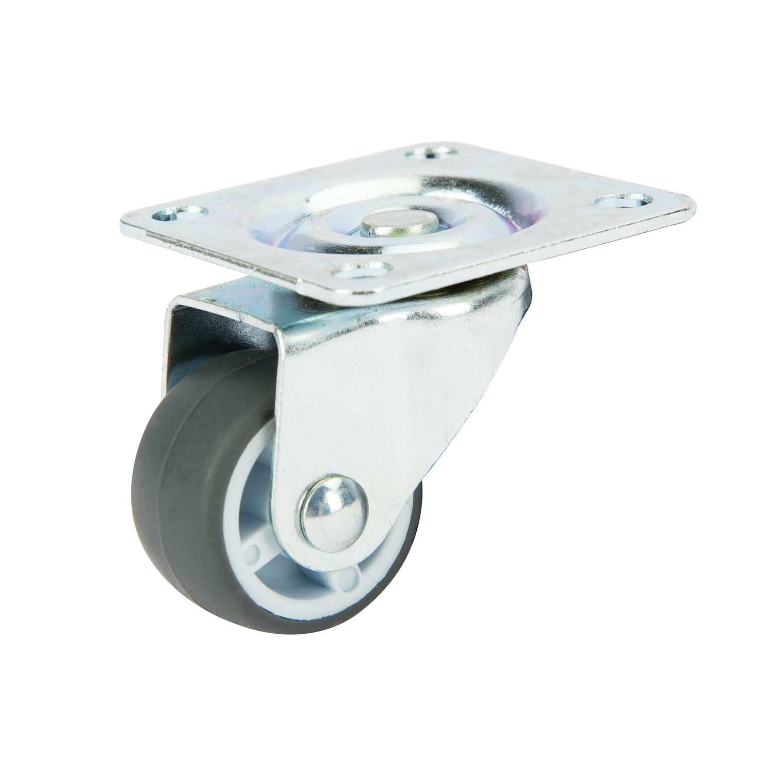 Rola mobilier cu placa pivotanta, 25 x 13 mm, 15 kg