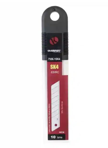 Set 10 lame pentru cutter Kronus, otel SK4, 18 x 100 mm