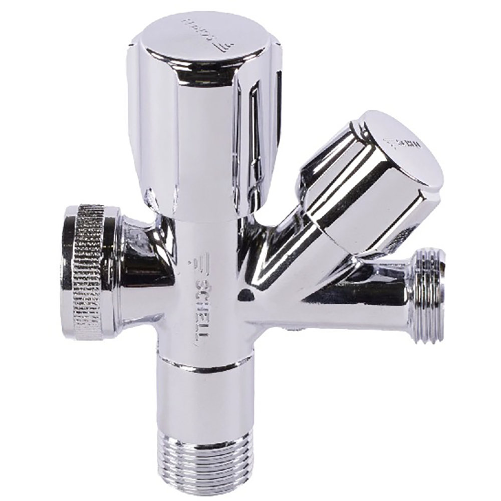 Robinet coltar SCHELL 48035690, 1/2" x 1/2" x 3.4", alama, argintiu