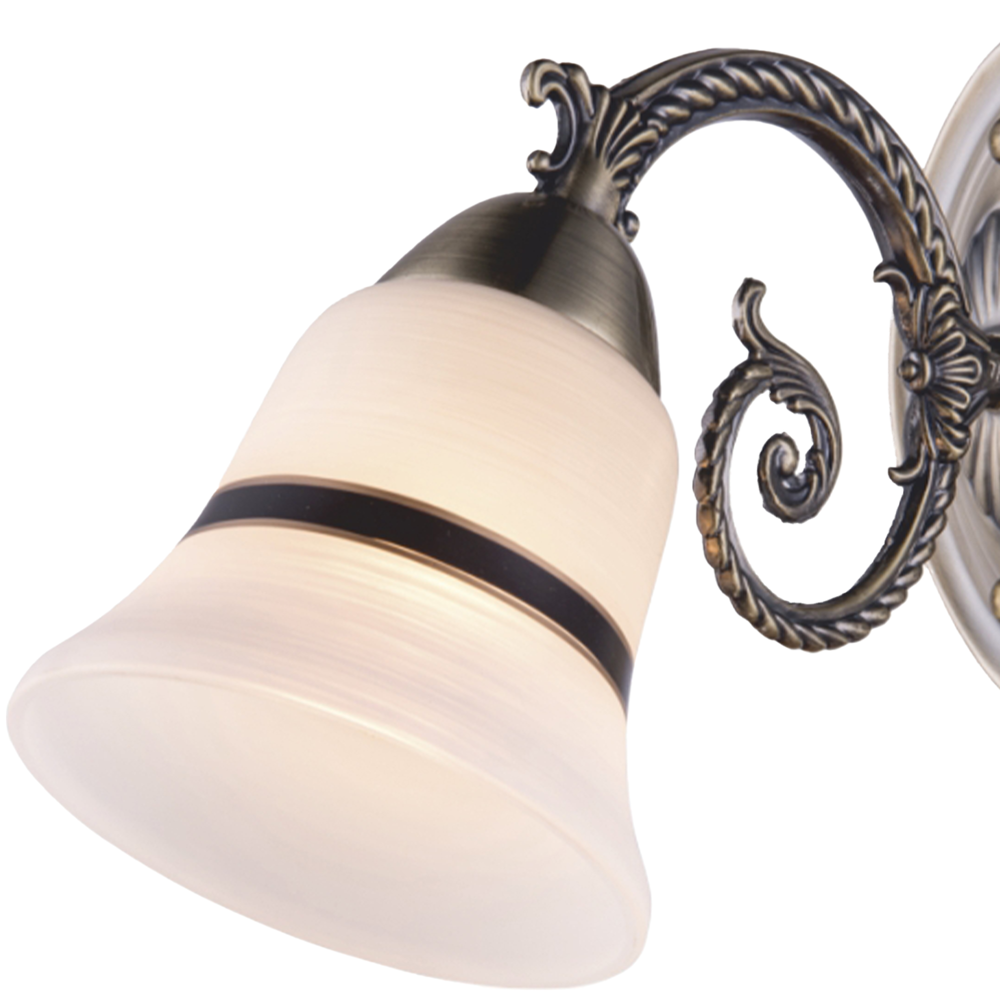 Aplica de perete KLAUSEN Niky, bec incandescent, E14, 60W, bronz antichizat