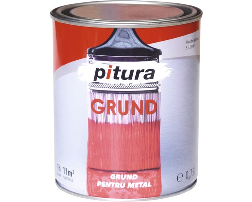 Grund pentru metal Pitura KOBER, 0.75L, gri