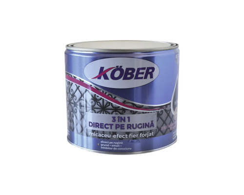Email micaceu cu efect de fier forjat KOBER, 2.5L, brun