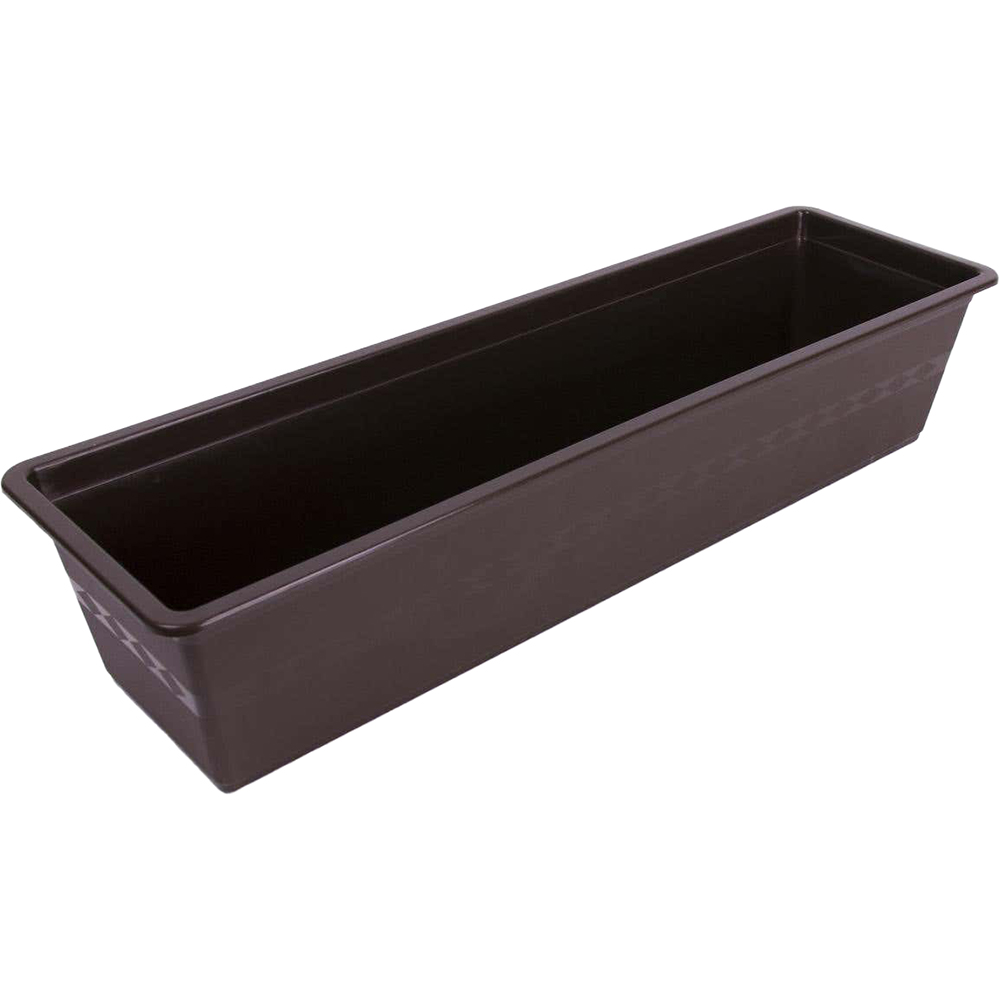 Jardiniera CARINA, plastic, 60 cm, maro
