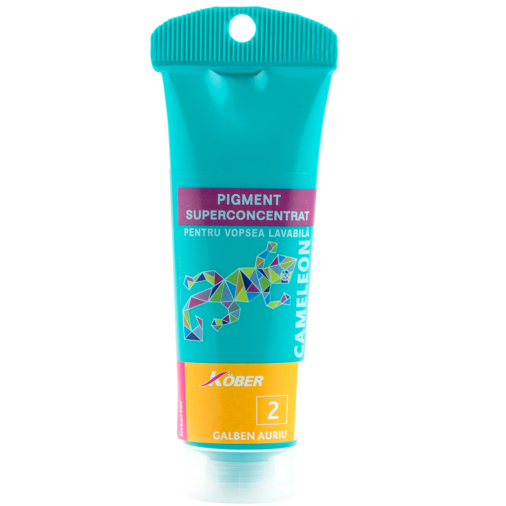 Pigment super concentrat KOBER Cameleon, galben auriu, 70ml