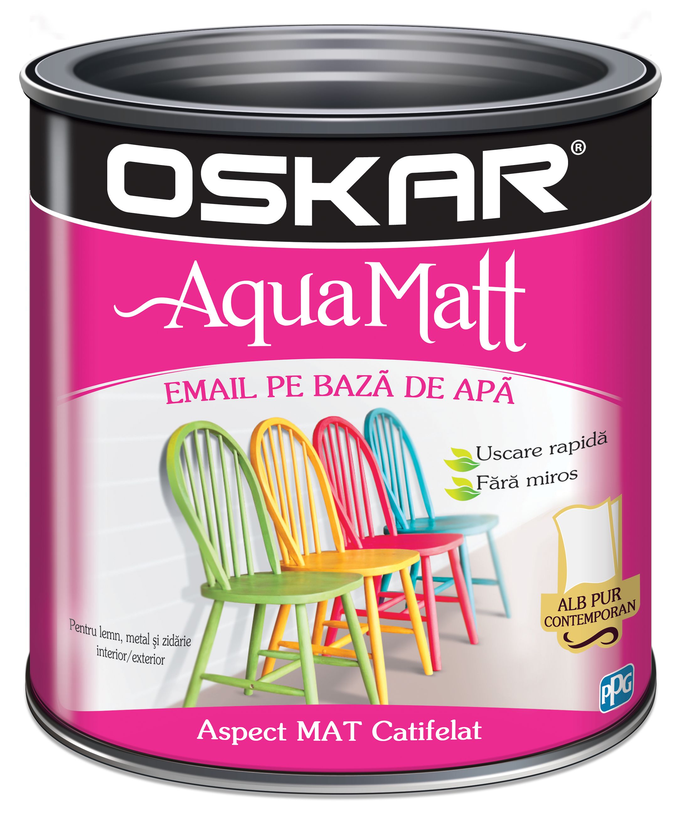 Oskar Email Aqua Matt Alb