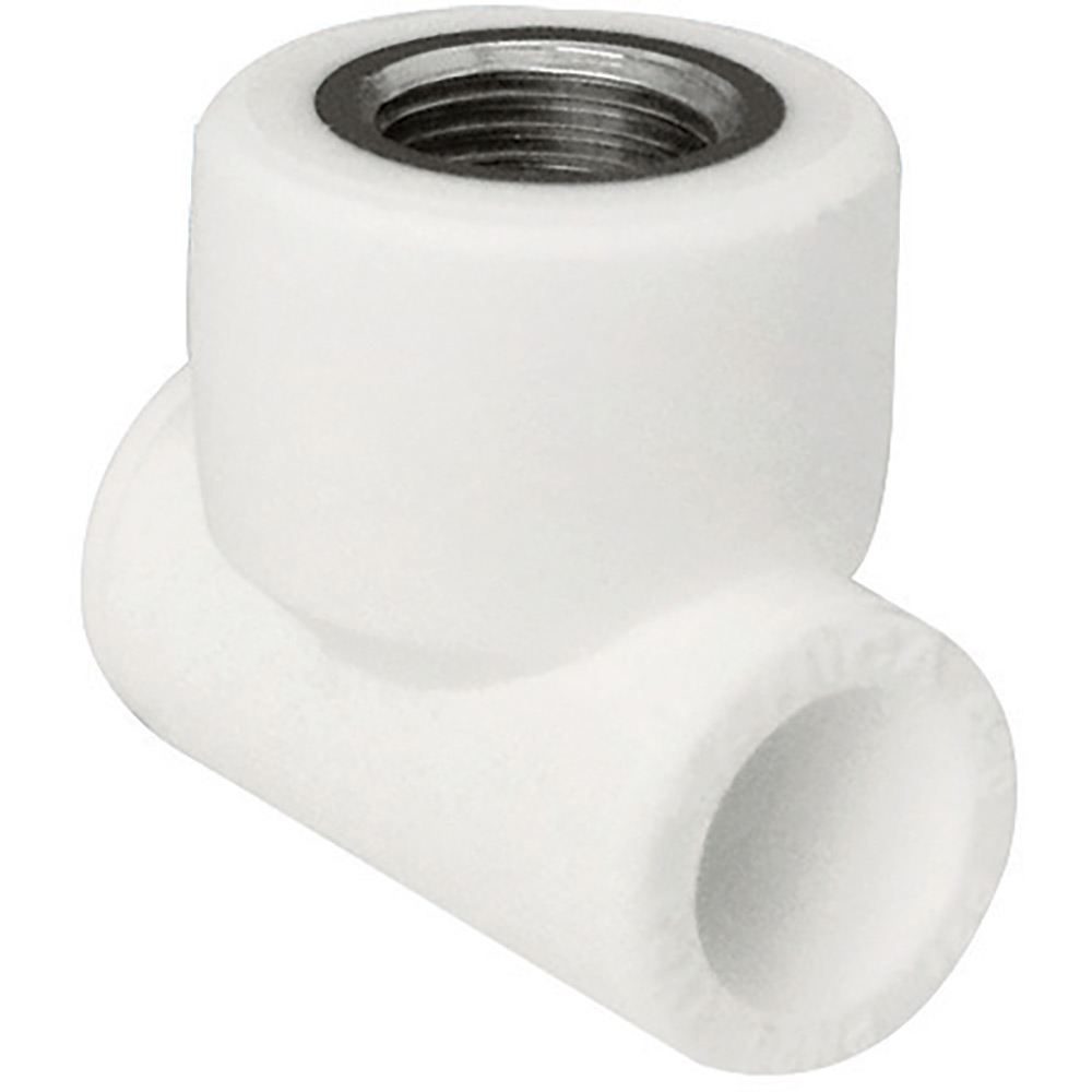 Teu, 32 mm x 3/4" FI, polipropilena, alb