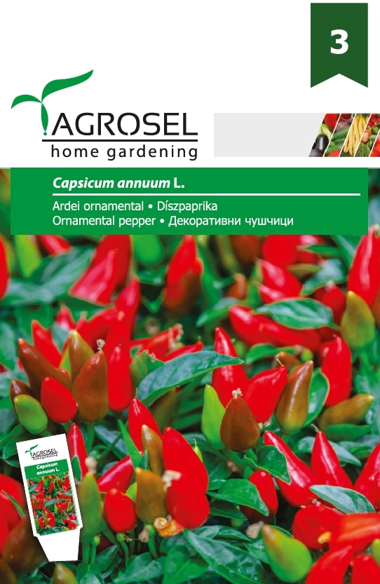 Seminte ardei ornamental AGROSEL, 5.15 g