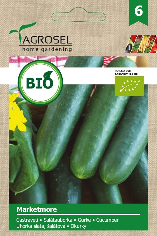 Seminte castraveti Marketmore eco AGROSEL, 5.45 g