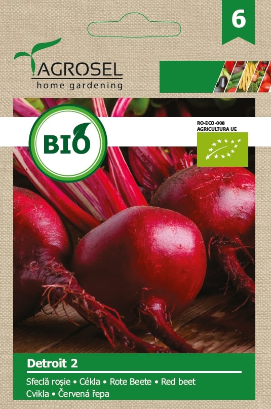Seminte sfecla rosie Detroit eco AGROSEL, 5.45 g