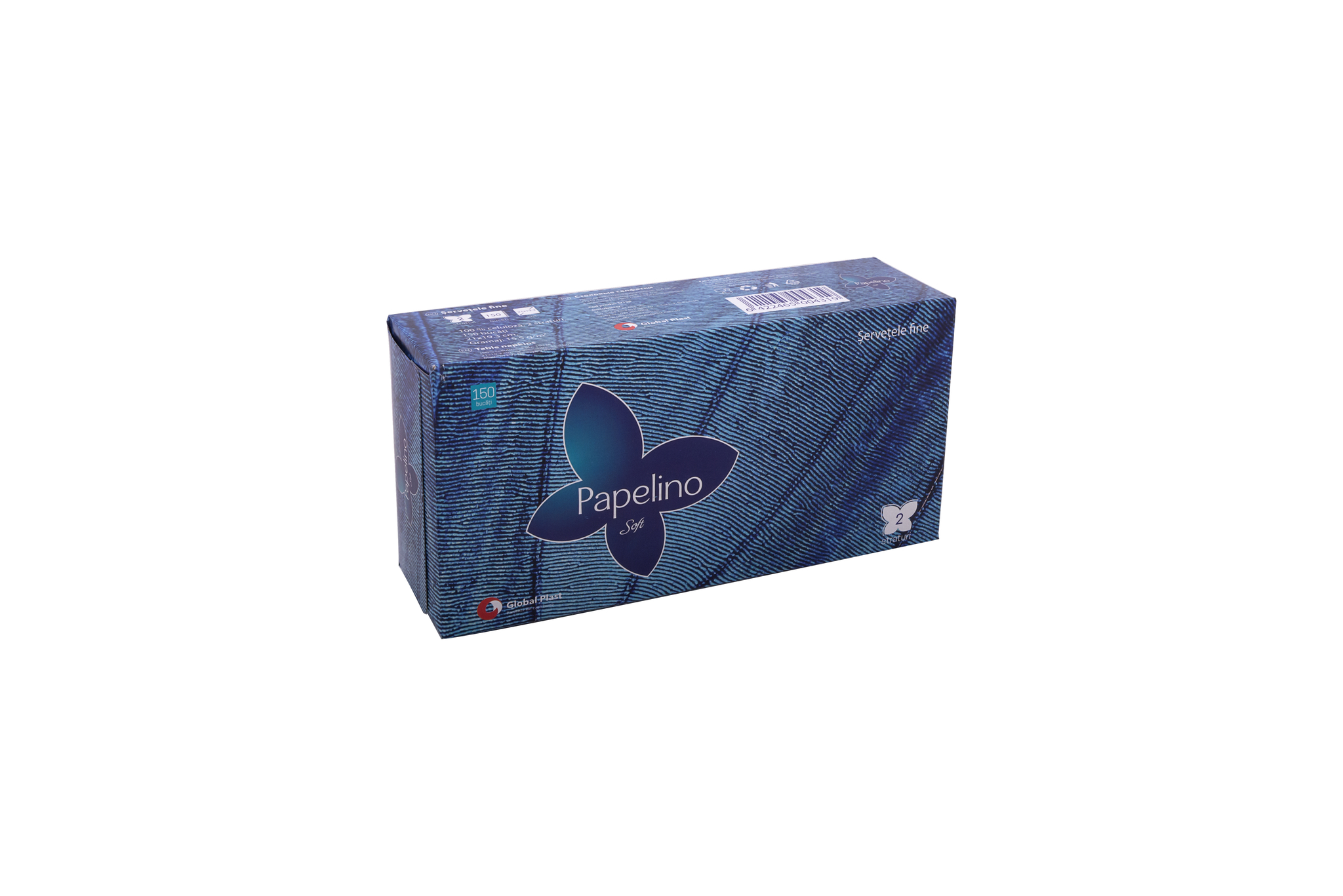 Servetele fine PAPELINO Soft, 2 straturi, 150 foi
