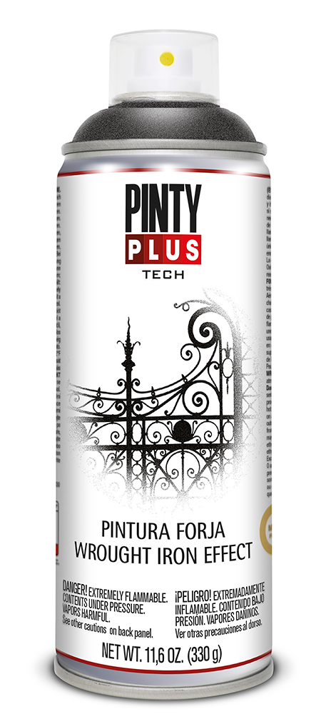 Spray vopsea PINTYPLUS Tech, negru mat, 400 ml